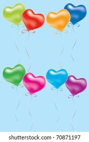vector illustration of colorful balloons