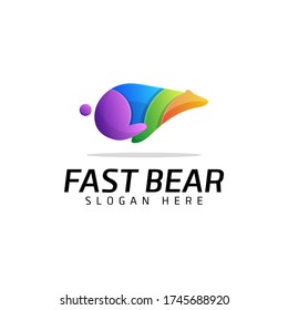 Vector Illustration der farbigen Bärenlogo Vorlage und Visitenkartendesign Vorlage.
Geeignet für Kreativindustrien, Unternehmen, Multimedia, Unterhaltung, Bildung, Shop 
und andere damit verbundene Tätigkeiten