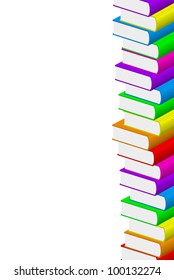 Vector illustration of colorful books
