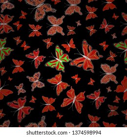 Vector illustration. Colorful butterflies. Seamless pattern. Perfect for web page backgrounds, wallpapers, textile, surface textures.