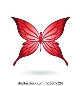 Vector Illustration of a Colorful Butterfly isolated on a white background