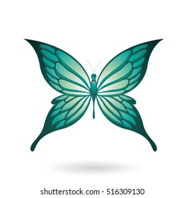Vector Illustration of a Colorful Butterfly isolated on a white background