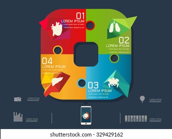 vector illustration of colorful circle