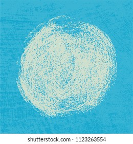 vector illustration of colorful circle grunge on blue background