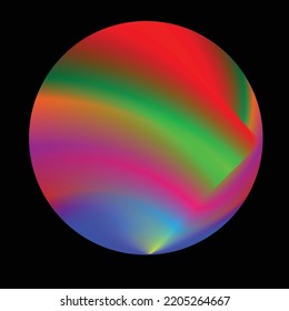 Vector Illustration . Colorful circle .Liquid gradient  Logo . Design element . Abstract Geometric shape .