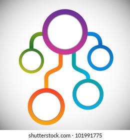 Vector illustration Ã¢Â?Â? colorful circle shapes composition
