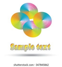 Vector illustration colorful circles logo