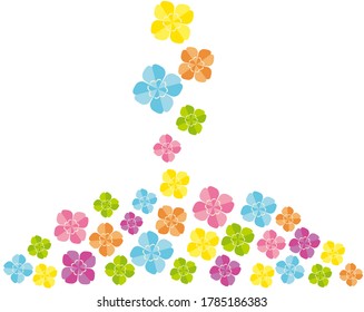 Vector illustration of colorful clover. four Leaf Clover