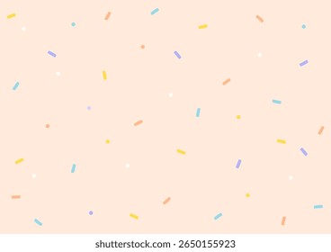 Ilustração vetorial de confetes coloridos.