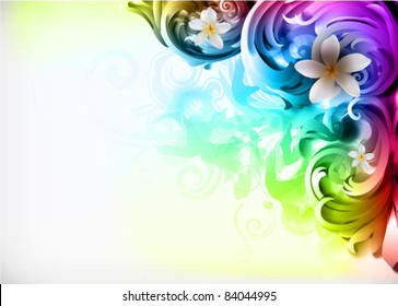 vector illustration - colorful "corner" design