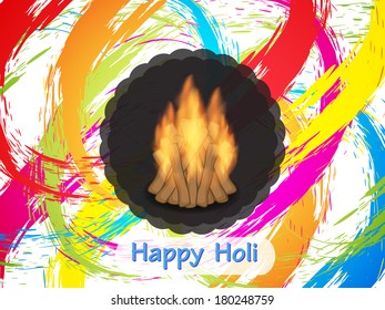 vector illustration of colorful creative background design for Indian festival Holi.