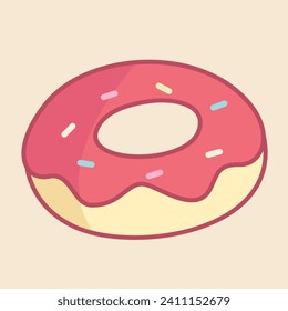 
Vektorgrafik von bunten Donuts