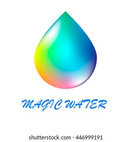 Vector illustration of colorful drop