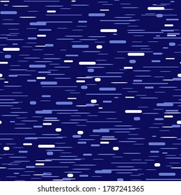 Ilustración vectorial de una composición colorida y dinámica de varias formas redondeadas en un ritmo horizontal. Diseño de movimiento minimalista. Patrones sin inconvenientes.