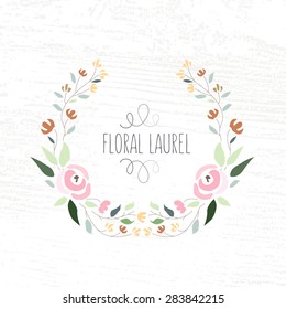 vector illustration of colorful flat design style floral frames and wreaths set  with flowers and brushes with signature as a template for your design, article, invitation, personal card or print