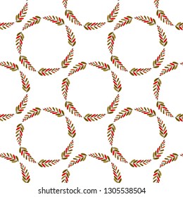 Vector illustration. colorful flat leaf of plant or flower or branch. Decor floral plant frame design. botanic seamless pattern.