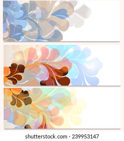 Vector illustration with colorful floral patterns