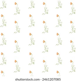 Vektorillustration Bunte Blumen Muster Aquarell