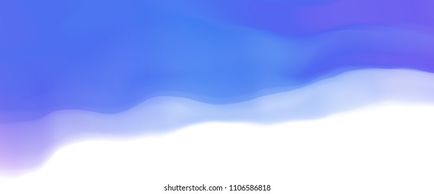Vector illustration of a colorful fluid curves smoothly flowing into each other. Liquid color background with diffusion gradients. Multicolored wavy wallpaper in pastel tone.