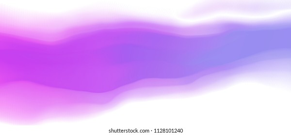 Vector illustration of a colorful fluid curves smoothly flowing into each other. Liquid color background with diffusion gradients. Multicolored wavy wallpaper in pastel tone.