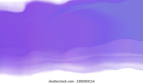Vector illustration of a colorful fluid curves smoothly flowing into each other. Liquid color background with diffusion gradients. Multicolored wavy wallpaper in pastel tone.
