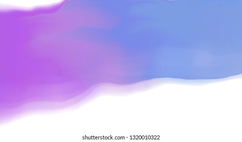Vector illustration of a colorful fluid curves smoothly flowing into each other. Liquid color background with diffusion gradients. Multicolored wavy wallpaper in pastel tone.