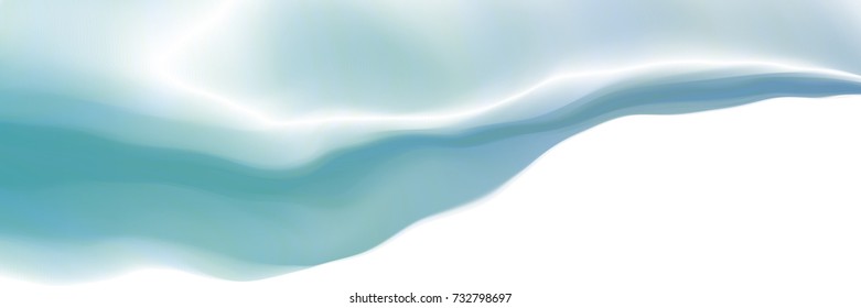 Vector illustration of a colorful fluid curves smoothly flowing into each other. Liquid color background