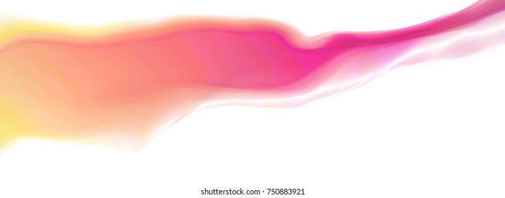 Vector illustration of a colorful fluid curves smoothly flowing into each other. Liquid color backdrop. Suitable as background for website header