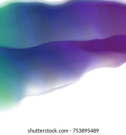 Vector illustration of a colorful fluid curves smoothly flowing into each other. Liquid color background
