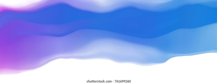 Vector illustration of a colorful fluid curves smoothly flowing into each other. Liquid color background