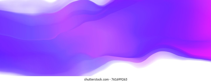 Vector illustration of a colorful fluid curves smoothly flowing into each other. Liquid color background