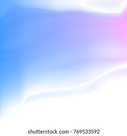 Vector illustration of a colorful fluid curves smoothly flowing into each other. Liquid color background. Floating ink backdrop