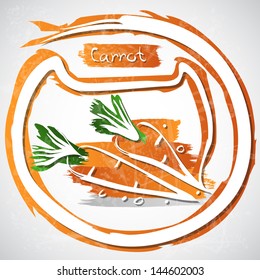Vector illustration of colorful fruit icon