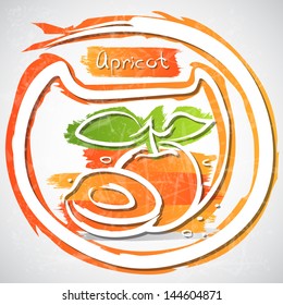 Vector illustration of colorful fruit icon