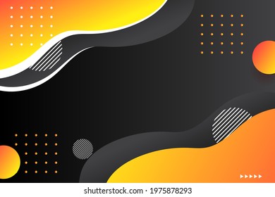 Vector illustration of Colorful geometric background. Fluid shapes composition. Perfect for backgrounds for magazine cover, Banner, Poster, Wallpaper.