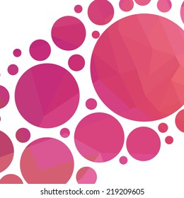 vector illustration of colorful geometric background with circles