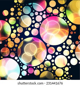 vector illustration of colorful geometric background with circles