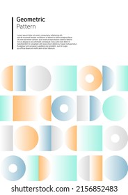 Vector illustration of colorful geometric pattern.
