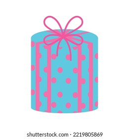 Vector illustration colorful gift boxe with ribbon and bow.