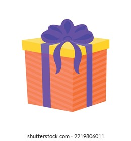 Vector illustration colorful gift boxe with ribbon and bow.
