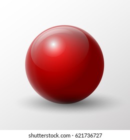 Vector illustration of a colorful glossy ball. Isolated on white background.