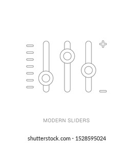 Vector illustration of colorful glossy slider info graphic elements.