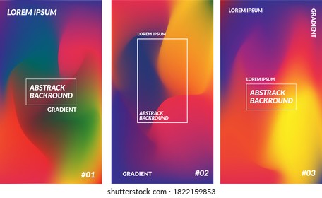 vector illustration of colorful gradient design. Stylish fluid hipster graphics. elements for the design of business cards, invitations, gift cards, flyers and brochures. vector flayer, poater