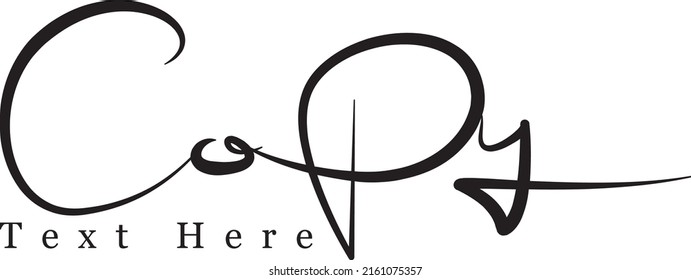 Vector illustration. Colorful. Hand drawn calligraphy style. Black and white