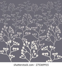 vector illustration of colorful hand painted herbal set