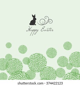 Vector Illustration of a Colorful Happy Easter Greeting Card Design