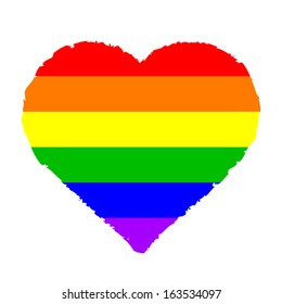 Vector illustration of colorful heart