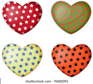 Vector illustration of colorful heart.