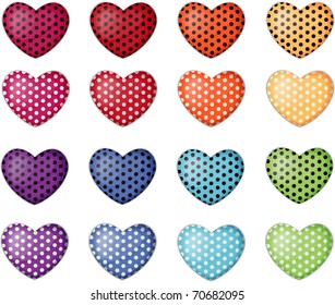 Vector illustration of colorful heart.