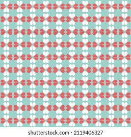 Vector illustration of Colorful  heart pattern abstract background